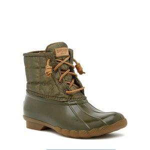 EUC WOMENS Nylon, SPERRY,  GREEN, SIZE 8.5